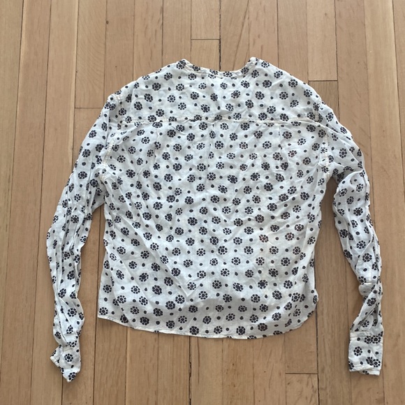 Isabel Marant Etoile Pleated Cotton Blouse - Picture 2 of 5